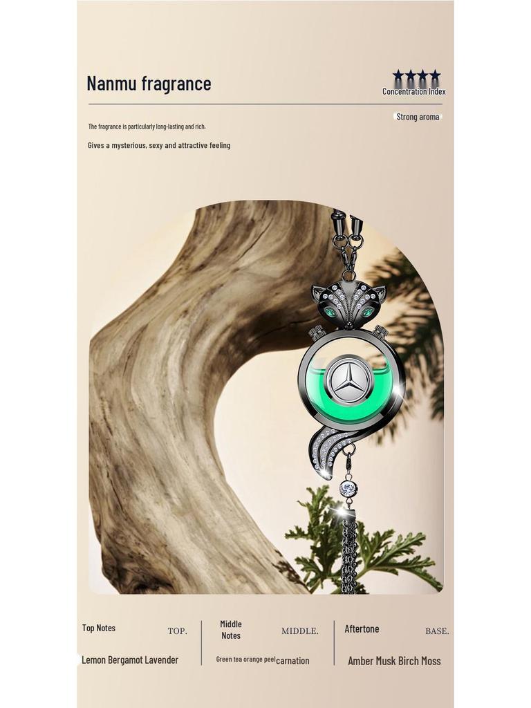 Хрустальный подвесной освежитель воздуха для автомобиля в виде лисы - Подвеска на зеркало заднего вида