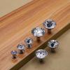 12mm Acrylic Crystal & Wood Single Hole Drawer Handle for Jewelry Box