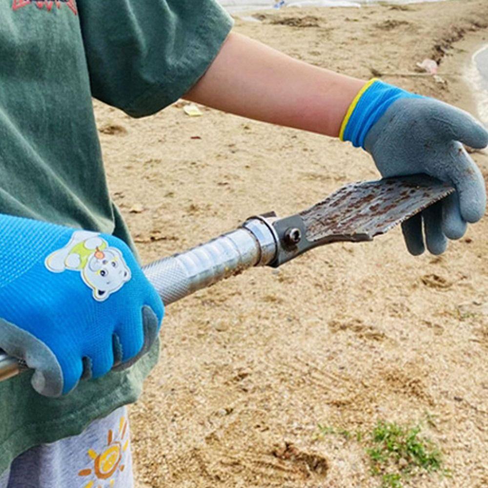 Durable Kids Gardening Glove Non-Slip Garden Glove Portable Work Gloves  Collect Seashells