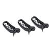 Estele Black Plastic Banana Hair Clips for Women's/girls (Pack of 3)