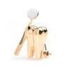 Gold Color Dental Mirror Brooches Personality Style  Doctor Dentist Brooch Pins