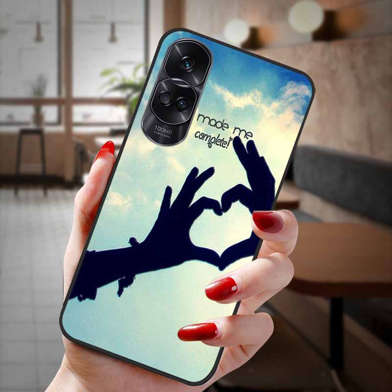 Чехол для Honor 90 Lite 5G 3D Цветочный Рельефный Тиснение Силиконовый Задний Чехол Для Honor 90 Чехол Honor90 Pro 90Pro 90Lite Мягкий Защитный