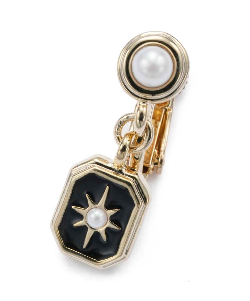 En Black Square Earrings LAME1045 D2 [Lanvin Bleu]