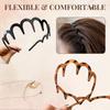 U Shape Wavy Hairband Elastic High Cranium Headband Fashion Hair Hoops for Women Girls