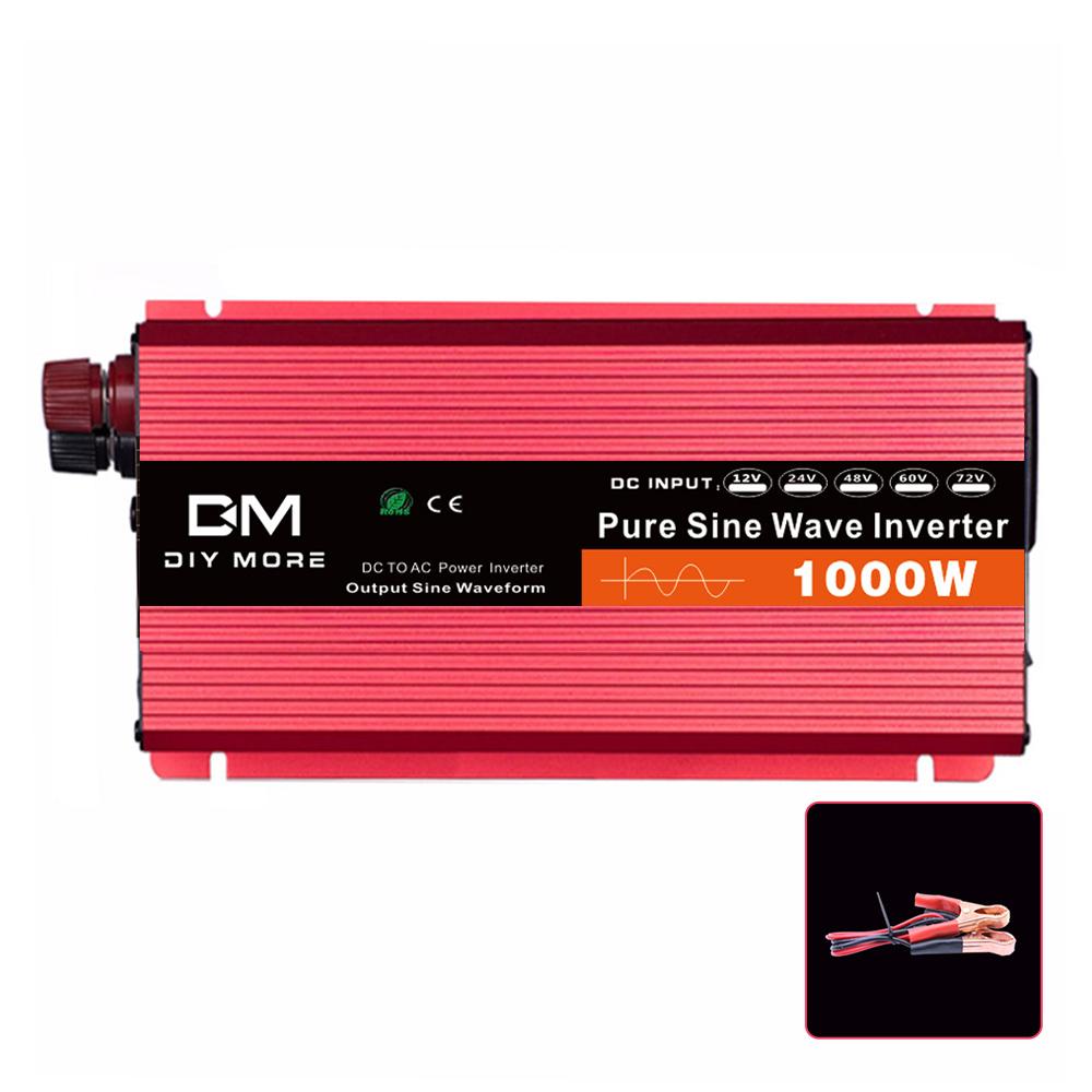 2000 Вт Автомобильный солнечный инвертор постоянного тока 12 В в переменный ток 220 В Синусоидальный преобразователь Автомобильный инвертор Уличный аварийный источник питания