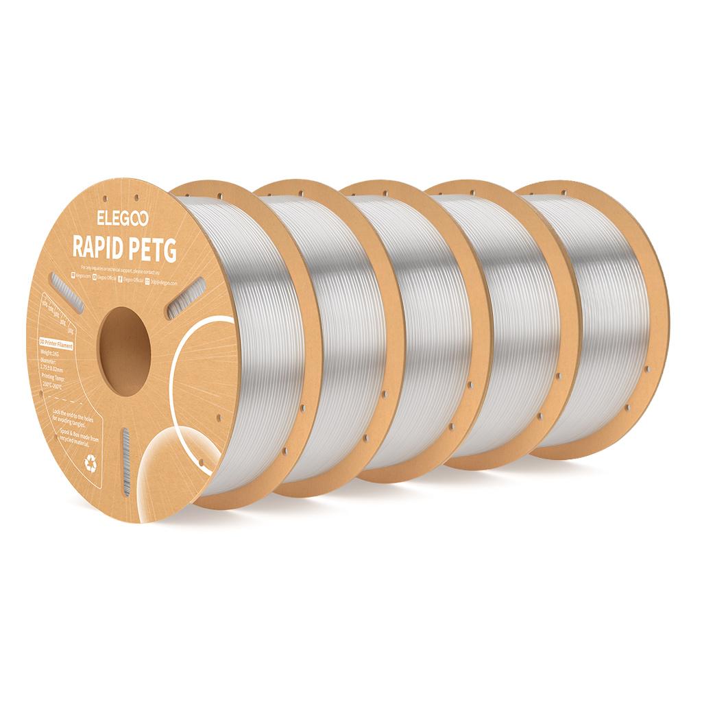 EO Rapid PETG Filament 3D Printer Filament 1.75mm 1KG High Speed 30-600mm/s for Most FDM 3D Printers