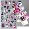 Nail Art Sticker, Embossed 5D 3D Halloween Spider Web Ghost Nail Sticker