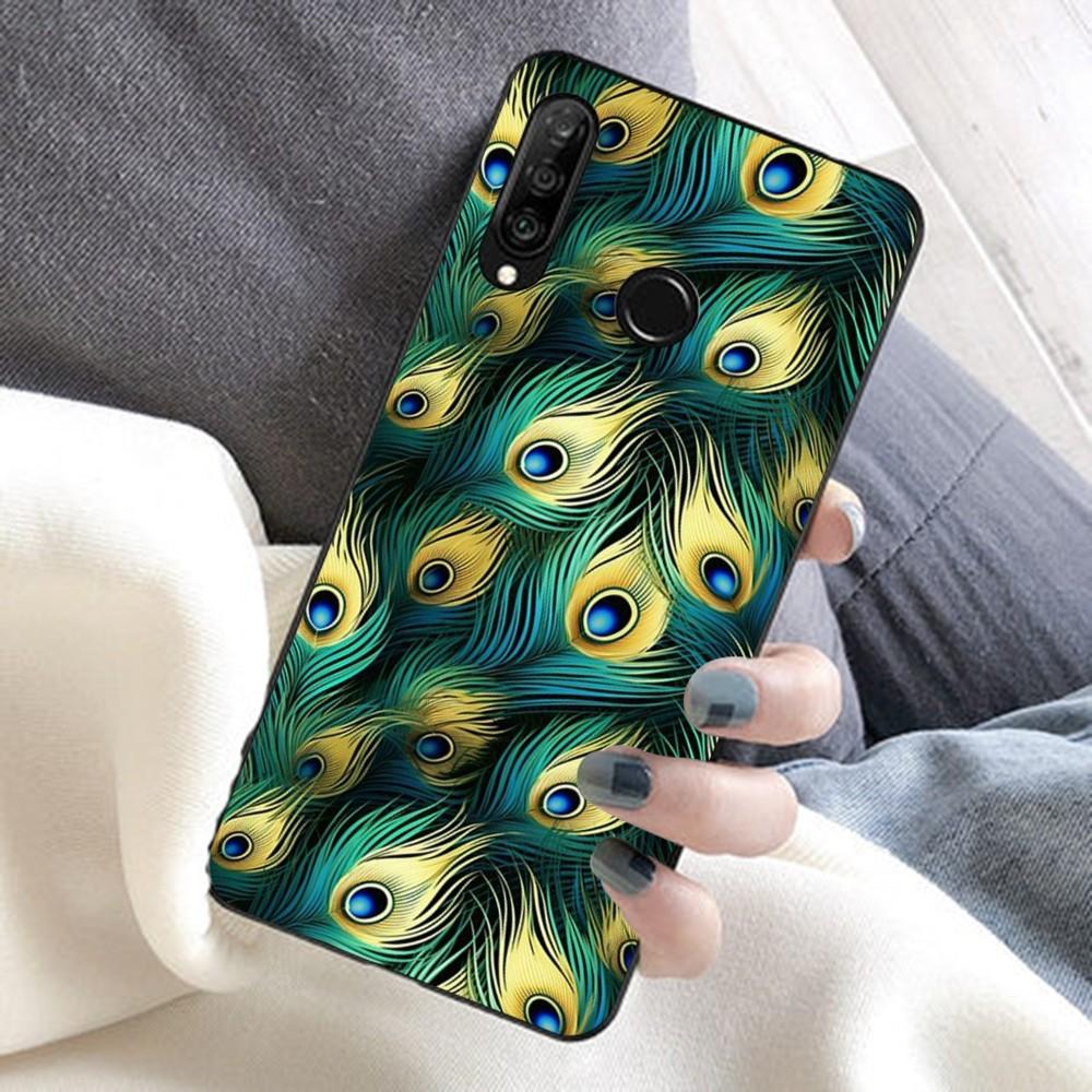 Чехол для телефона с павлиньим пером для Huawei Honor 10 lite 9 20 7A 9X 30 50 60 70 pro plus, мягкий силиконовый чехол