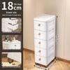Многослойный узкий шкаф для хранения 18/25/30 см с ящиками для кухни и ванной