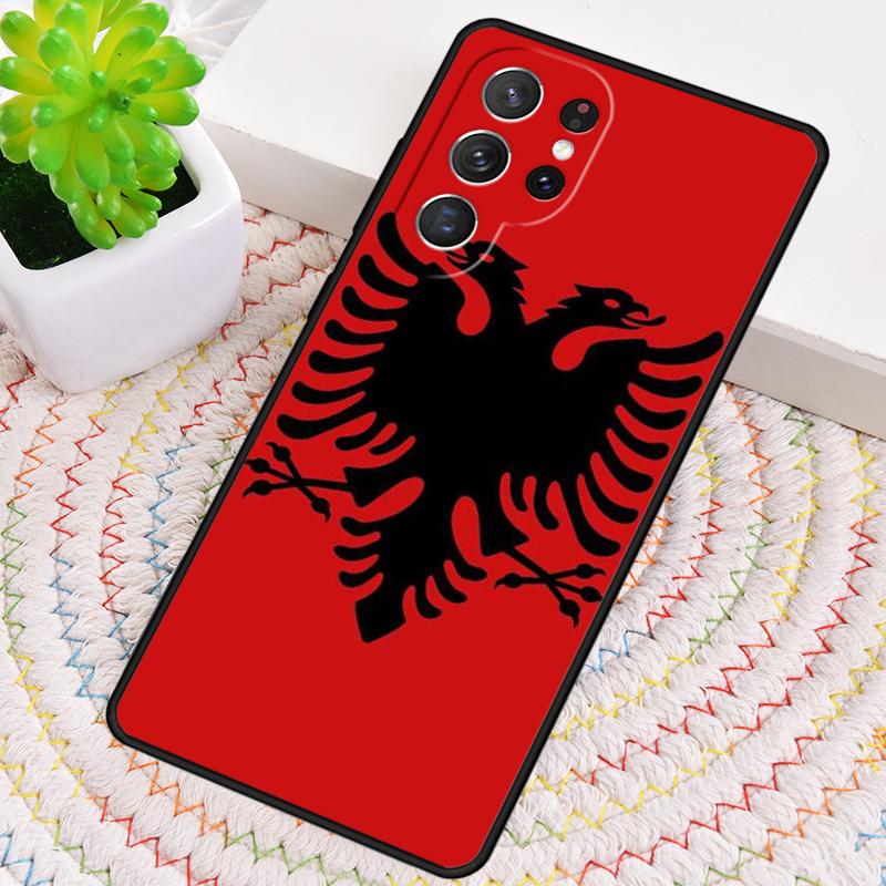 Чехол для телефона Албанский флаг Орел для Samsung Galaxy note 10 pro S26 Ultra S23 S24 FE S25 S21 S22 PLUS ударопрочный