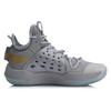 Li Ning Sonic 7 V2 Shock Absorption Anti-Slip Mid-Top Basketball Shoes Men Sneakers Gray ABAP077-1