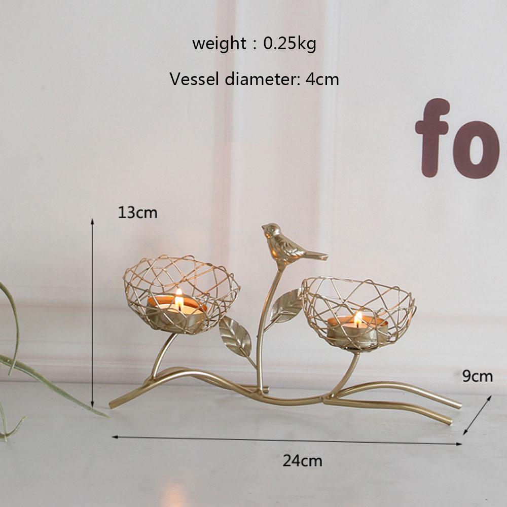 Кованые золотые птицы для домашнего декора, подсвечники, свадебные украшения, аксессуары, подсвечники для канделябра, центральный элемент