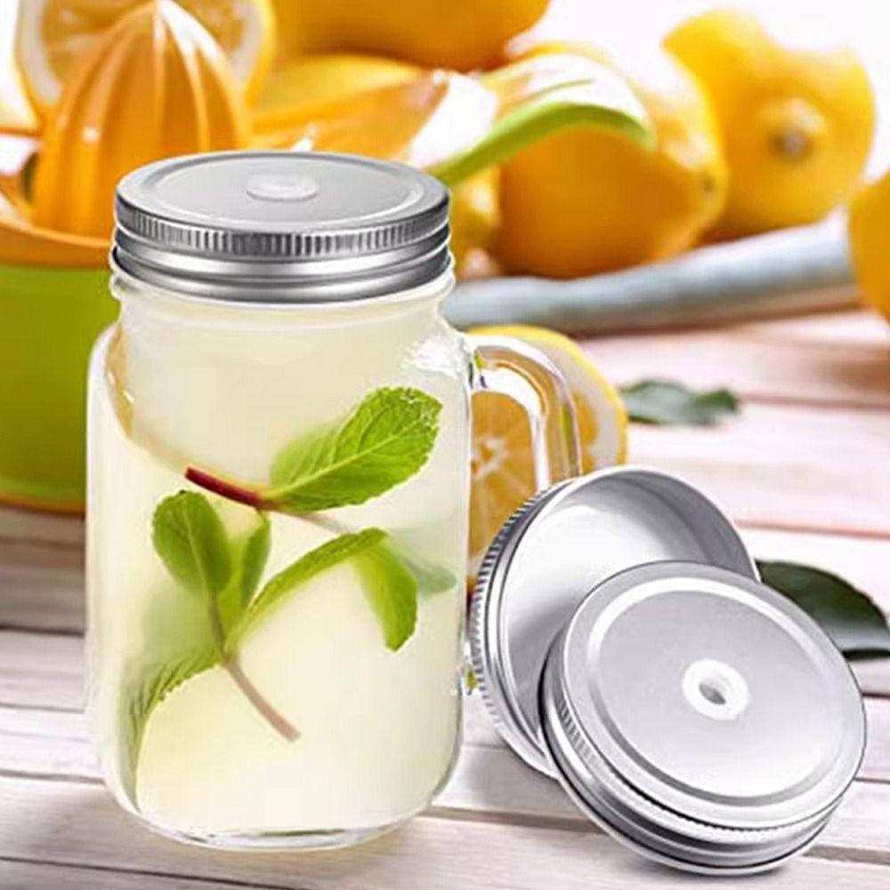 10pcs Storage Lids 70mm Sealing Cover Soft Mason Bottle Lids Home