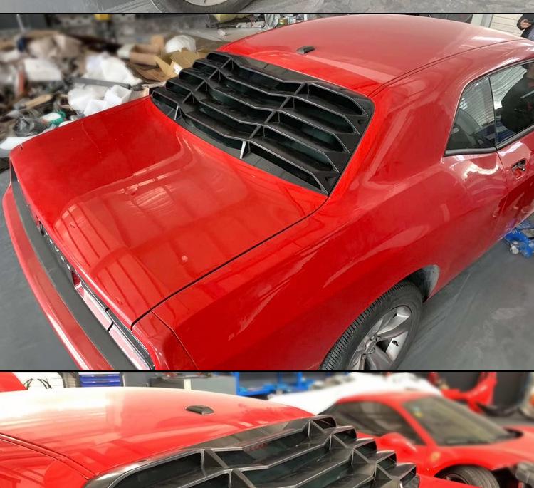 Rear & Side Window Louvers for 2015-2022 Dodge Challenger SRT Demon Hellcat