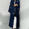 MQ211 Стильный женский кардиган с вышивкой пайетками - Длинный кардиган