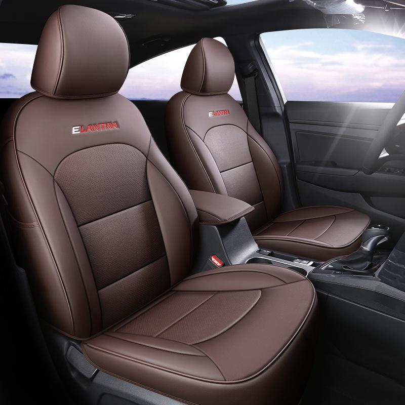 Hyundai Elantra Leather Car Seat Cushion - Perforated, All-Season, 5-Seat Compatible