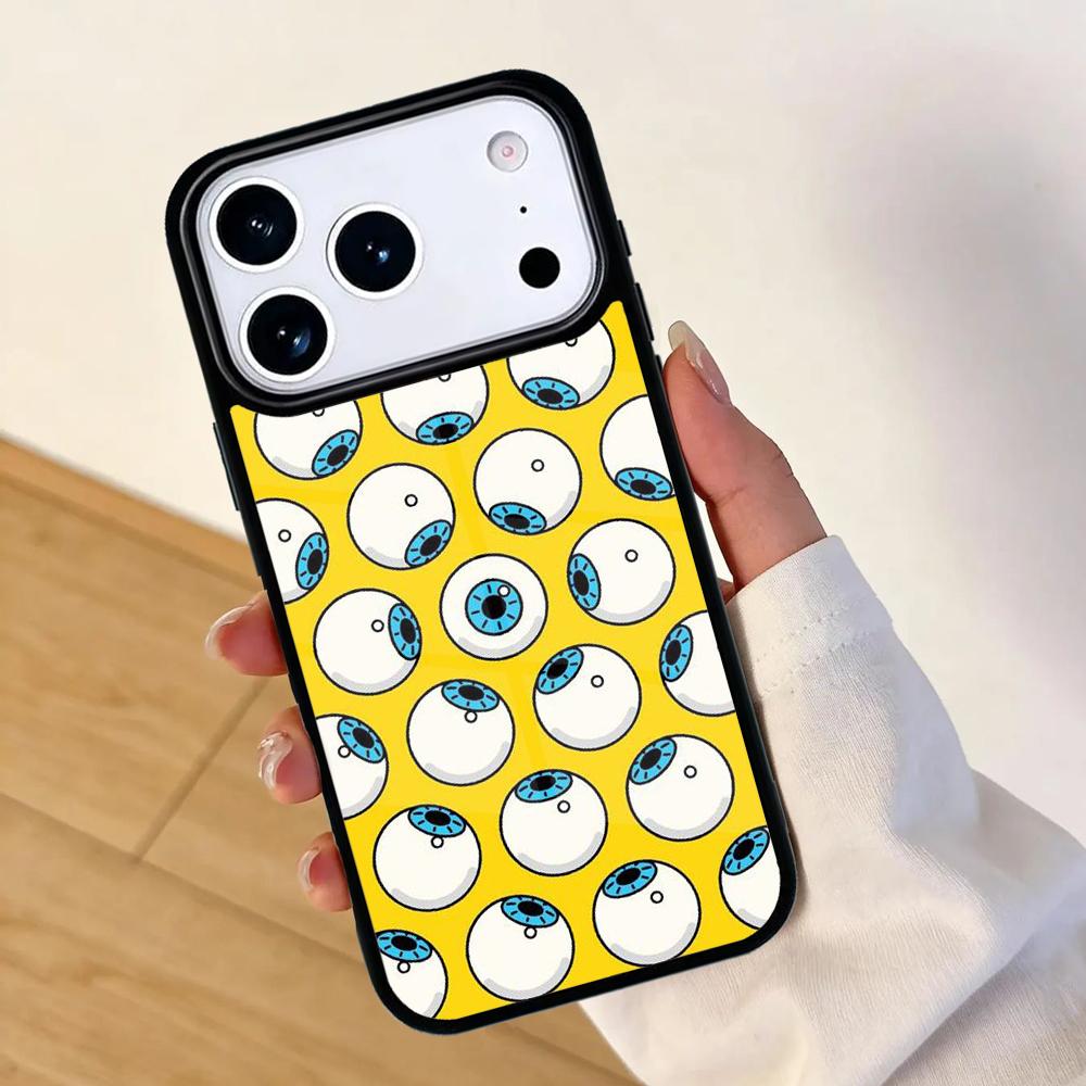 CRAZY EYEBALL PATTERN Mobile Phone Case for IPhone 17 AIR 16pro Max 15 14 13 12 11 Bumper Cover