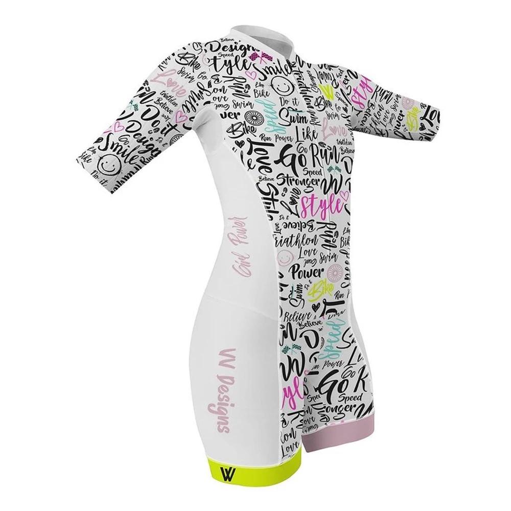 2025 Женский триатлонный велокомбинезон Летний короткий рукав Купальный костюм Индивидуальная одежда для велоспорта Комбинезон Ropa Ciclismo