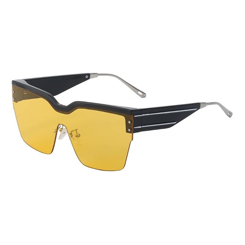 Солнцезащитные очки в полуоправе, цельные, женские, солнцезащитные очки Tide с большой оправой и покрытием Five-Star, цветные, мужские очки