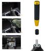Lunsom 180mm Long Metal Shift Lever Gear Shift Knob PU Leather for Auto and Manual Car (Gold)