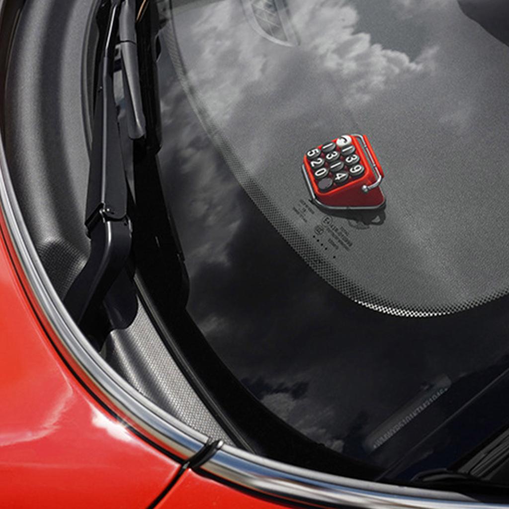 Аксессуары для салона автомобиля Ретро пишущая машинка Временная парковочная карточка Лицензия автомобиля Знак «Стоп» Номер телефона Табличка