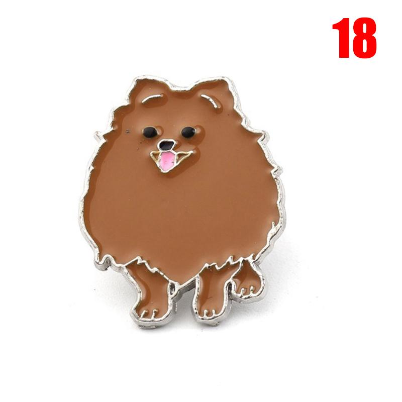 1PC Cartoon Pendant Dog Jewelry Dogs Brooches Pins Dachshunds Corgi Badge Decorated Cute Brooches