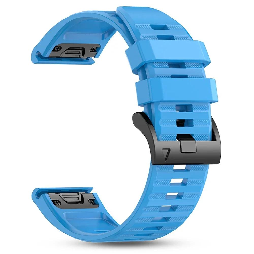 26 мм 22 мм Быстросъемный ремешок для часов Garmin Forerunner 970 955 965 Ремешок Fenix 8 7X E 6 6X/Quatix/Descent/Tactix Силиконовый браслет