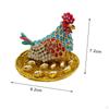 Курица, инкубирующая яйца, статуэтка, эмалированная шкатулка для драгоценностей, брелок, декоративное искусство, ожерелья, браслеты
