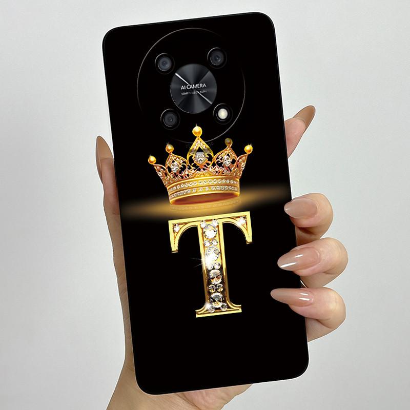 Для Huawei Nova Y90 (CTR-LX2) / Nova Y91 (STG-LX1) Модный Чехол для Телефона с Инициалами для Пары, Мягкий Силиконовый TPU Защитный Чехол