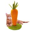 LIFLIX Carrot Cat Nail Sharpener Cat Nail Sharpener Pole Natural Sisal Cute Interior Stable Long Lasting Easy To Assemble