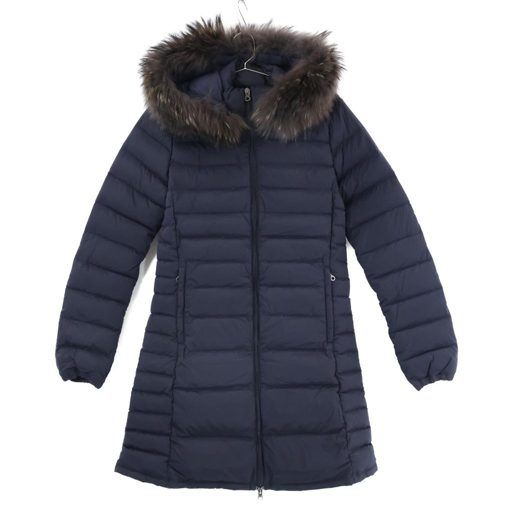 DUVETICA OCIROETRE Пуховик с капюшоном 42 Темно-синий Б/у