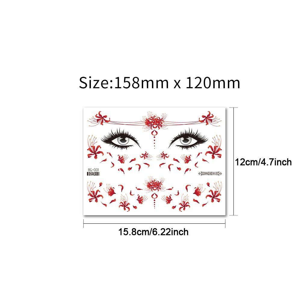 Черная Роза Поддельные Татуировки Бабочки Татуировки Наклейки Боди-Арт Наклейки Временные Татуировки На Лице