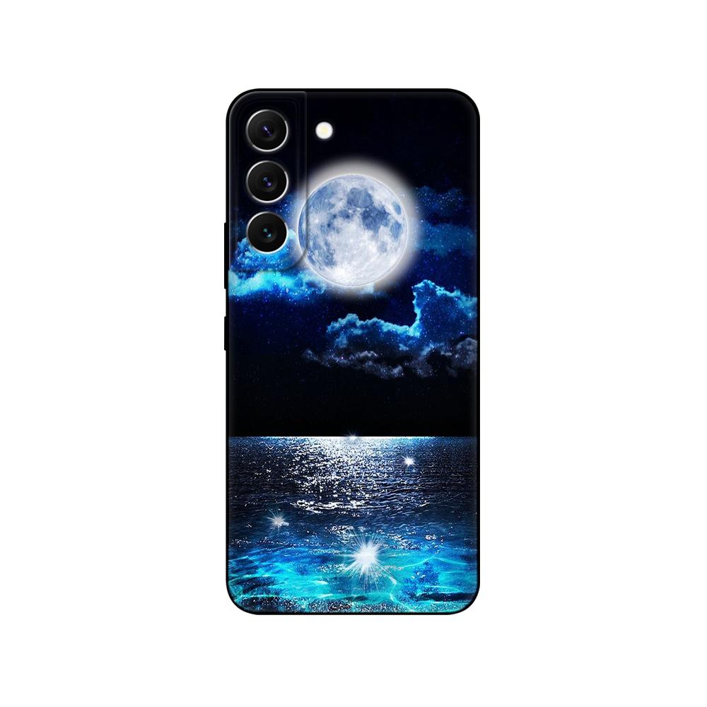 Для Samsung Galaxy S22 | С22+ | Чехол S22 Ultra 5G для Samsung S22 Plus, задняя крышка для телефона, черный чехол из ТПУ, розовый, космический автомобиль в стиле аниме