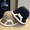 Korean Style Color Matching Autumn and Winter New Hats for Women Fashionable Mom Fisherman Hats Winter Versatile Basin Hats Trendy Warm Bucket Hats