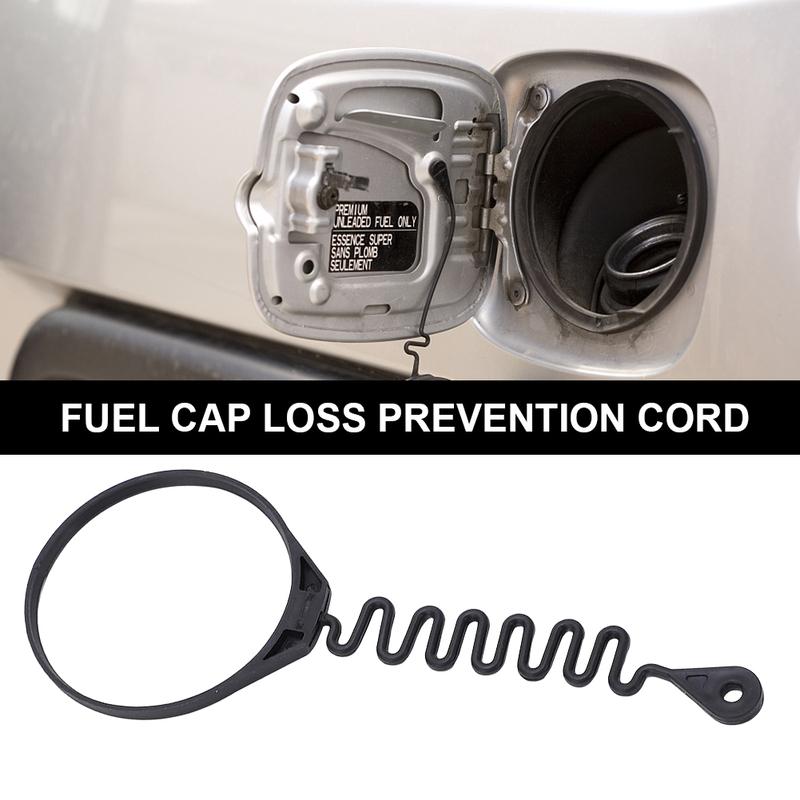 Fuel Tank Cap Cover Line Cable Wire with Ring Petrol Diesel Gas Oil Rope 31336424 Black for Volvo S90 S80 S60 XC60 XC90