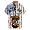 Men's Music Guitar Print Shirts Rock Hip Hop 2023 Men's Clothing Short Sleeve Beach Shirt Outdoor Street Social Vintage Shirt