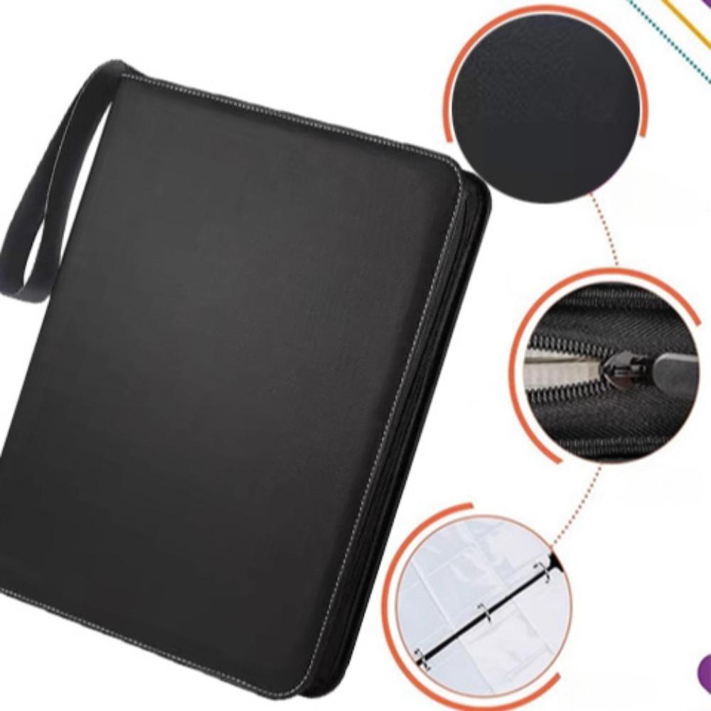 Картонная книга на молнии, 4/9 отделений, книжка с игровыми картами, упаковка для коллекционных игр