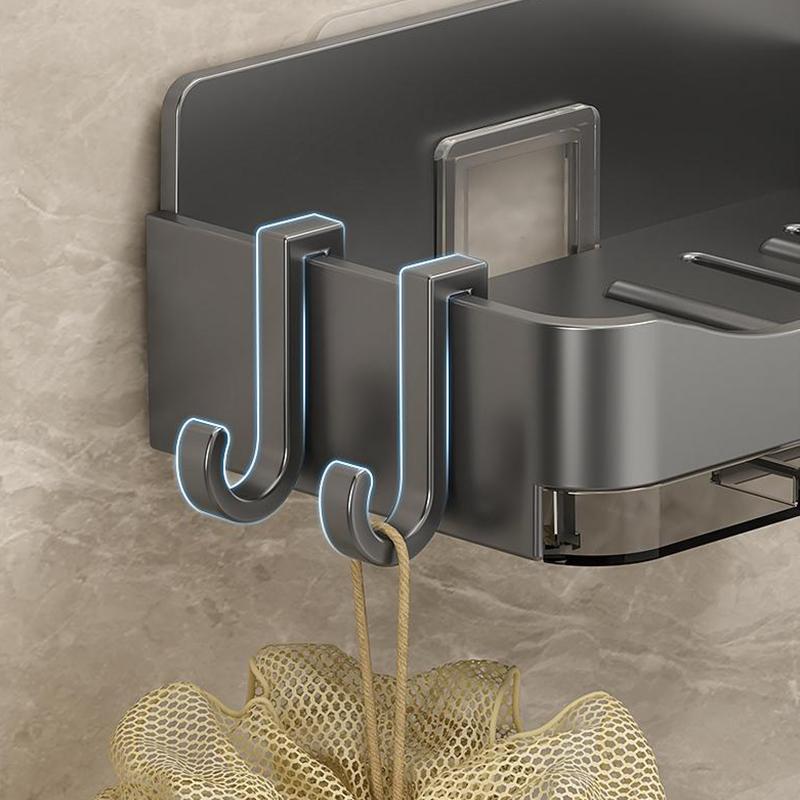 Держатель для мыла в ванной комнате, настенный держатель для мыла, органайзер, мыльница с двойным сливом, аксессуары для ванной комнаты