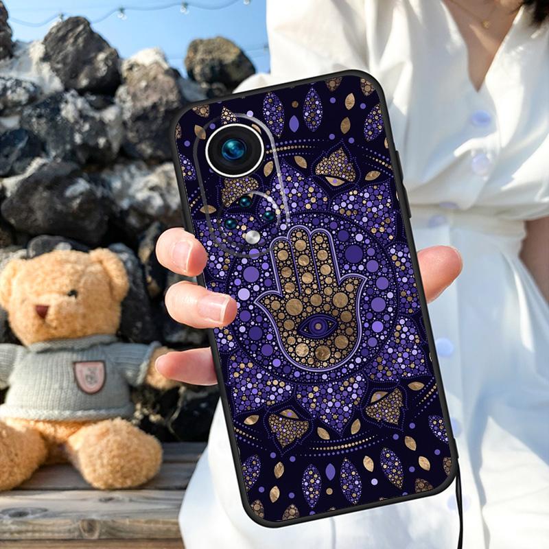 Hamsa Hand of Fatima Cover For Honor Magic 6 5 Lite Pro 50 70 90 Honor X8b X9b X6 X7 X8 X9 X6a X7a X9a X8a Case