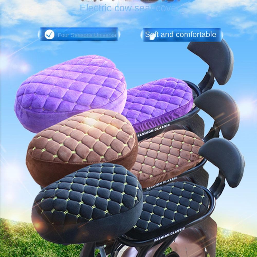 Розовый/Черный Чехол для сиденья электровелосипеда Утолщенный Универсальный чехол для сиденья велосипеда Чехлы для сиденья электровелосипеда Теплый