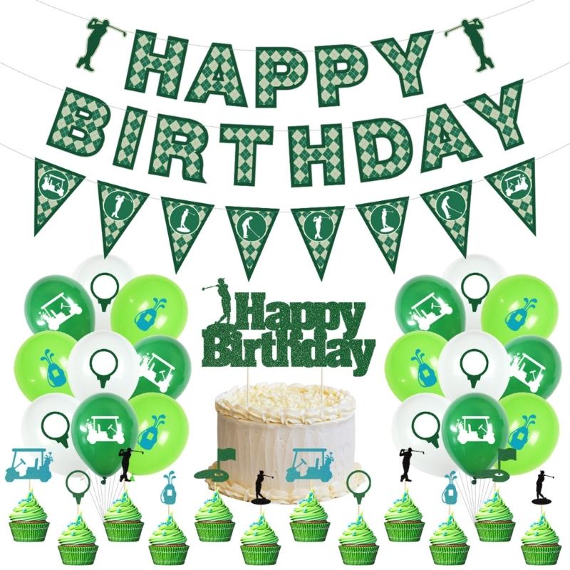 Golf Theme Birthday Party Supplies Safe Nontoxic Recyclable Decors Set For Sports Enthusiasts Family Gatherings