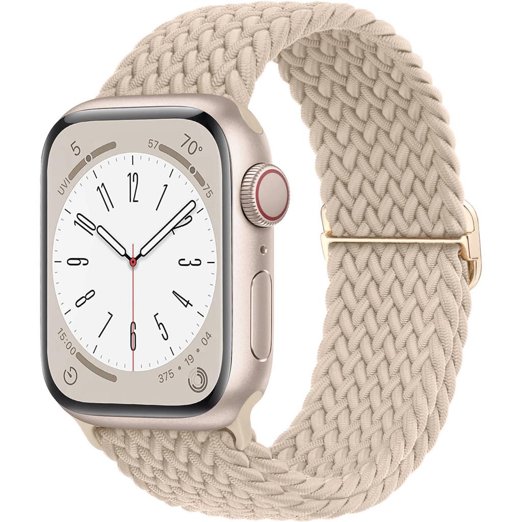 Плетеный Solo Loop для Apple Watch ремешок 44мм 40мм 49мм 45мм 41мм 46мм Эластичный браслет iWatch series 8 3 se 6 Ultra 2 9 10 ремешки