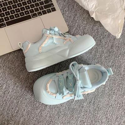 Оригинальные дофаминовые кеды женские весенние новые универсальные туфли на платформе белые туфли нишевые туфли-хлебушки