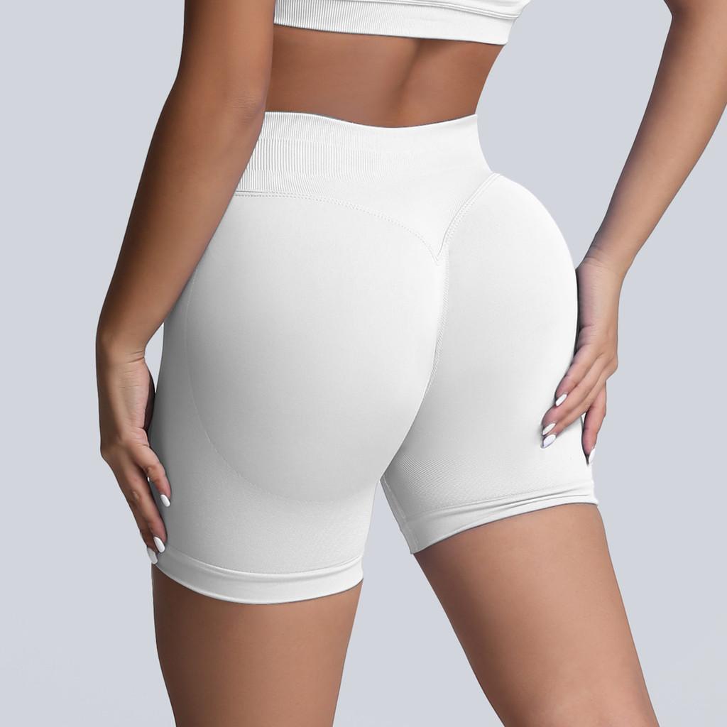 Seamless High Waist Yoga Shorts With Abdominal Compression For Women Fitness And Running