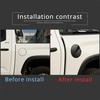 Matte Black ABS Fuel Gas Oil Tank Cover Cap Trim for Toyot-a Tundra -