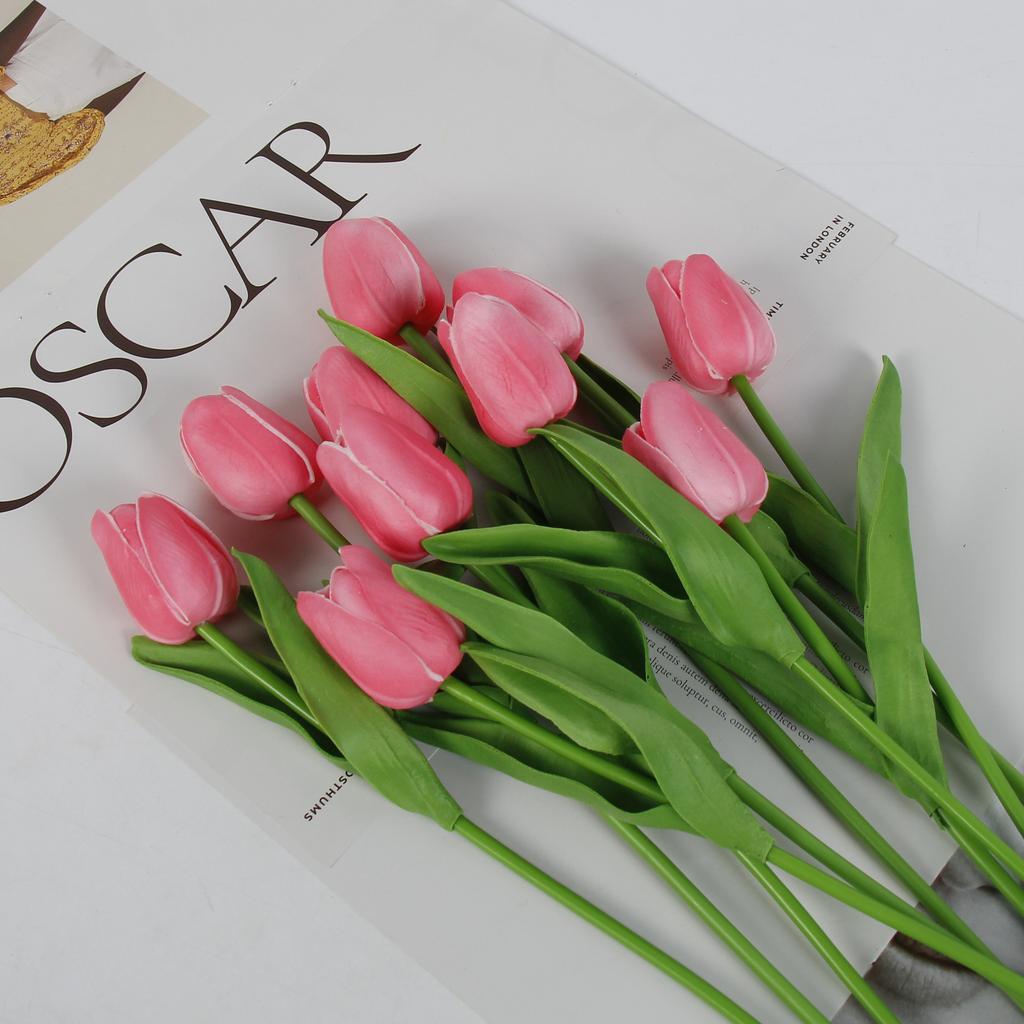 Tulip Simulation Flower, Fake Flower Prop, Plastic Material, Wedding Decoration, Living Room Bouquet Prop