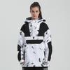 Gsou-Snow -30℃ Лыжная куртка для мужчин и женщин Свитшот с капюшоном Отражающий тренд Лыжи Утолщенная Тепло Водонепроницаемая Лыжная куртка Брюки