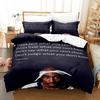 Постельное белье 2 Pac Односпальное Полуторное Двуспальное Queen King Size Комплект для спальни взрослого и ребенка Пододеяльник Комплекты Печать Tupac Amaru Shakur Классический