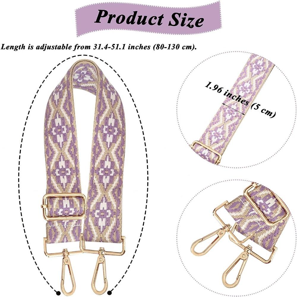 2" (5cm) Extra Wide Guitar Style Shoulder Strap Adjustable Crossbody Straps Women's Backpacks