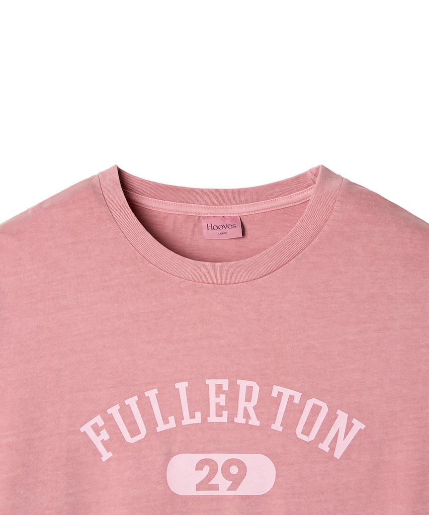 HOOVES Графическая футболка с коротким рукавом, пигментная стирка [Стиранный розовый]